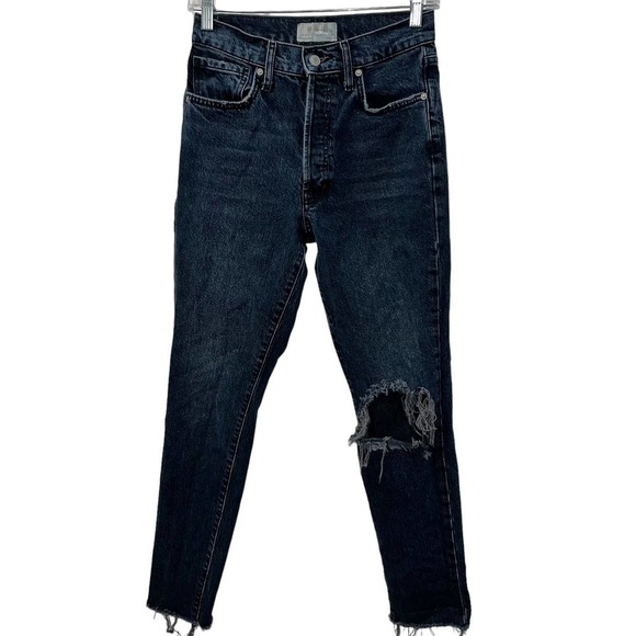 We The Free Stella Distressed Button Fly Skinny Jeans | Size 27 - Picture 1 of 9